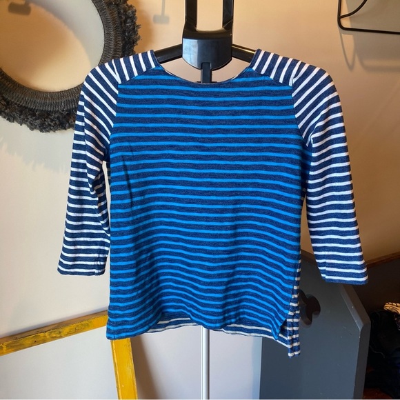 Madewell Blue Striped Shirt - Picture 1 of 3